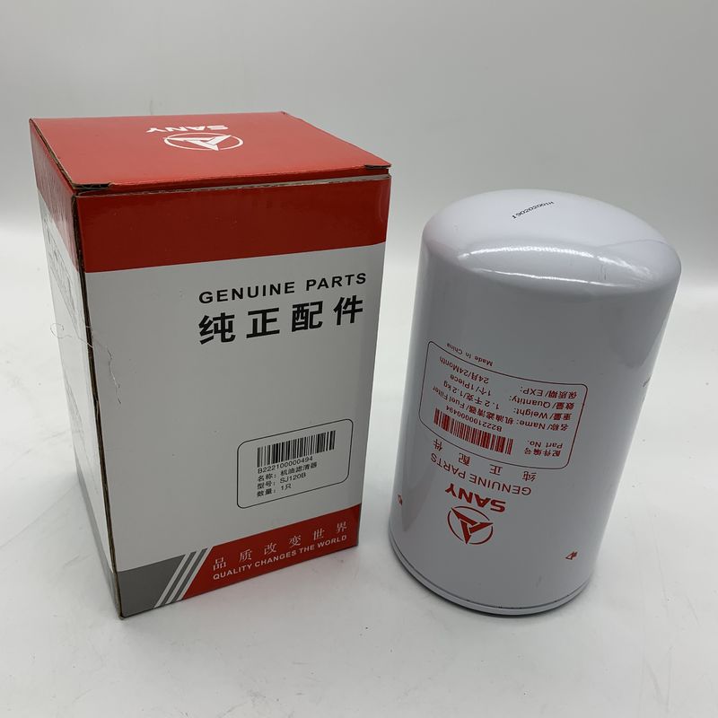 ডিজেল ইঞ্জিন স্যানি এক্সক্যাভেটর পার্টস, B222100000520 এক্সক্যাভেটর জ্বালানী ফিল্টার উপাদান